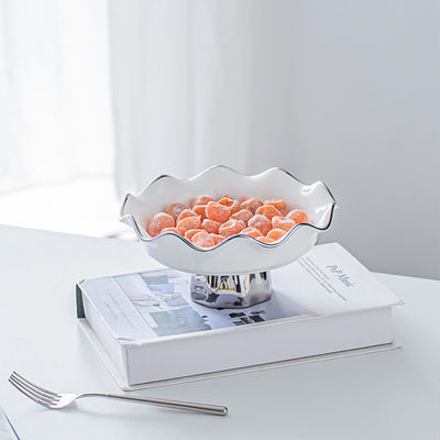 Sustainable Ceramic Salad Bowl European Luxury Home Decor for Serving Desserts and Snacks