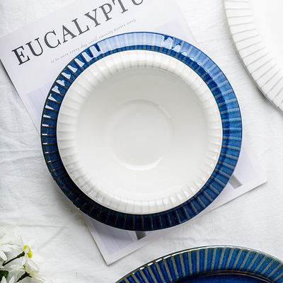 Sustainable 2023 Kiln Blue Porcelain Dinner Sets for Restaurant Dining Experience