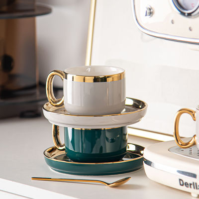 Classic Design Style Ceramic Tea Cup Set Luxury Turkish Porcelains Coffee Mug Gift Box