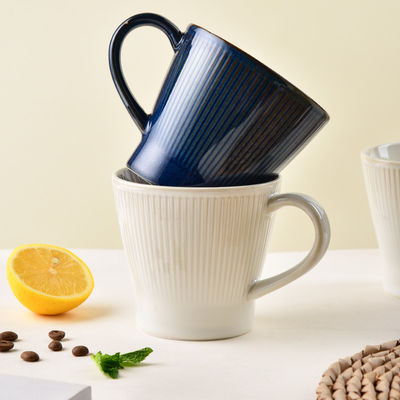 Vintage Ceramic Coffee Mug 300ml Reactive Glaze Porcelain Cup For Sustainable Living