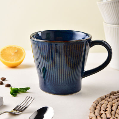 Vintage Ceramic Coffee Mug 300ml Reactive Glaze Porcelain Cup For Sustainable Living