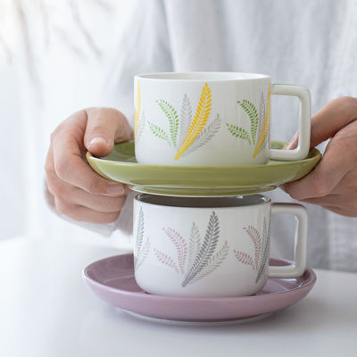 Porcelain Floral Tea Set Ceramic Tea Cups Saucers Mugs Coffee Set With 250ml Volume
