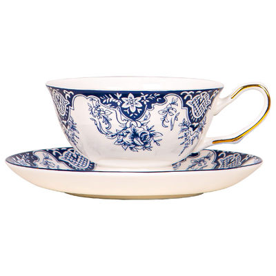 Cups Saucers Drinkware Type Blue Tea Cup And Saucer Set For Custom Porcelain Mug