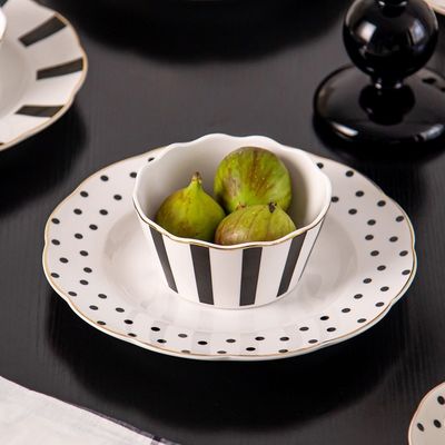 Under Glazed Fashion Ceramic Kitchen Plates Set Dinner Dinnerware For Party Occasion