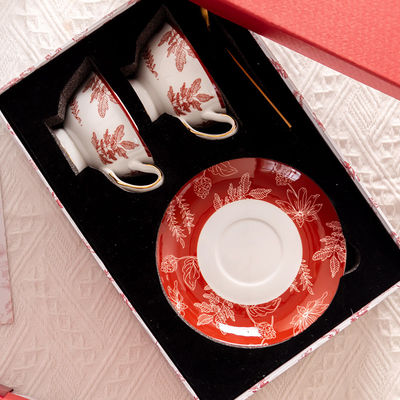 Porcelain Coffee Tea Cup And Saucer Coaster Mug Sustainable Choice For Business Gifts 2024