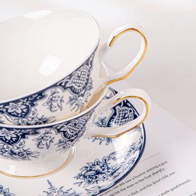 High Quality Ceramic Mug Supplier Modern Decoration Vintage Pattern Custom Logo Coffee Mug Ceramic Mug