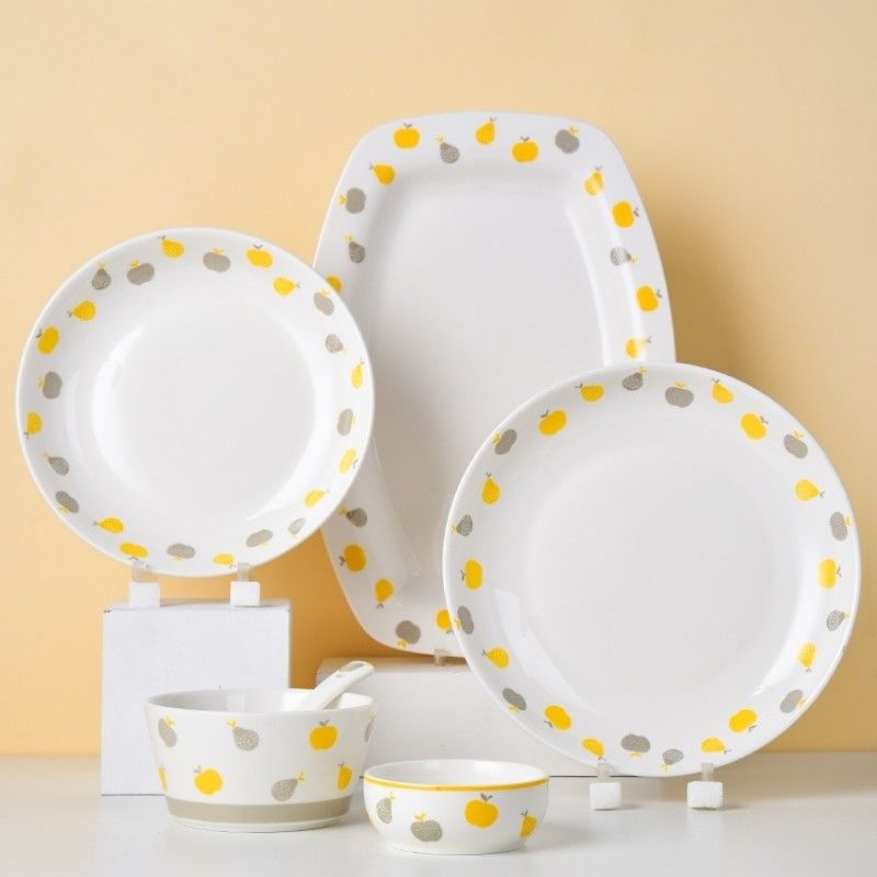 72 Pcs Ceramic Vaisselle Custom Dinner Set Sustainable And Elegant For Formal Dinners