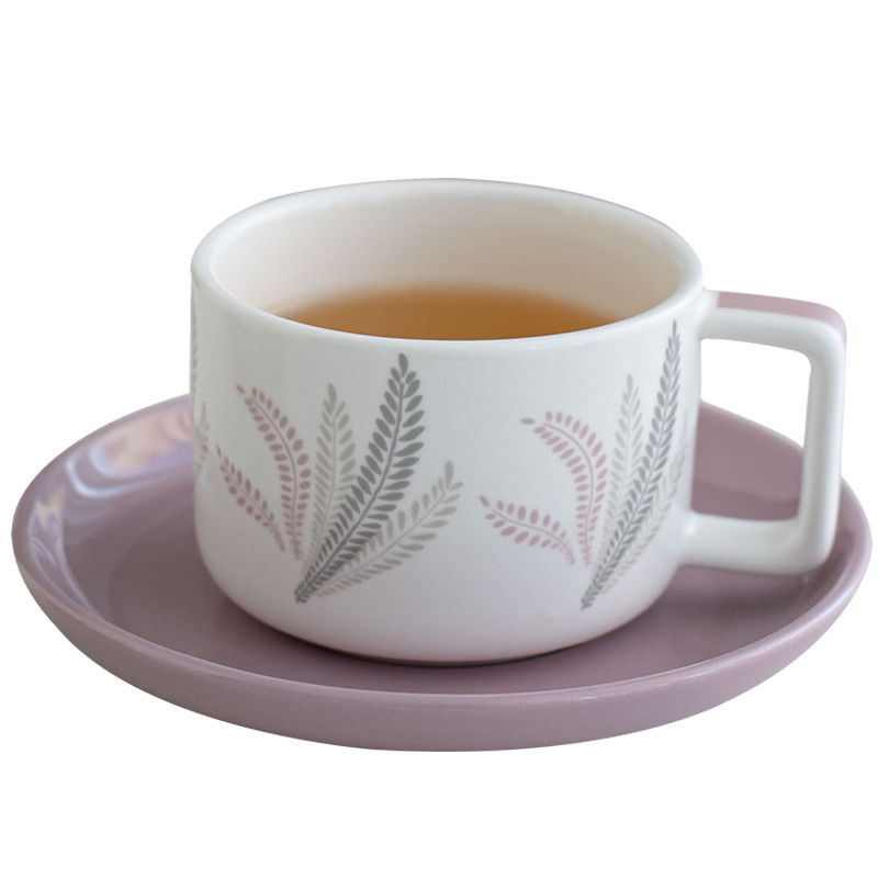 Porcelain Floral Tea Set Ceramic Tea Cups Saucers Mugs Coffee Set With 250ml Volume